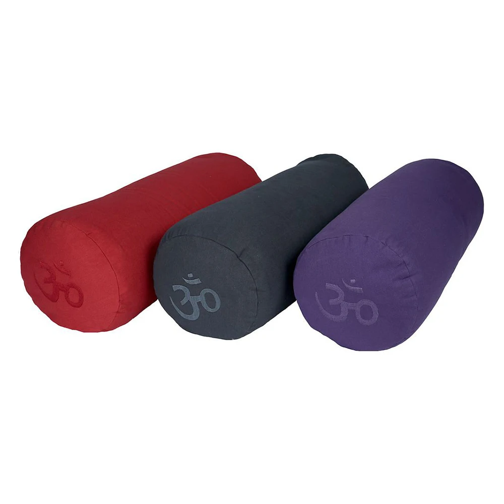 Embroidered Yoga Bolster pillow for yoga with multiple colors available in large quantity at wholesale prices