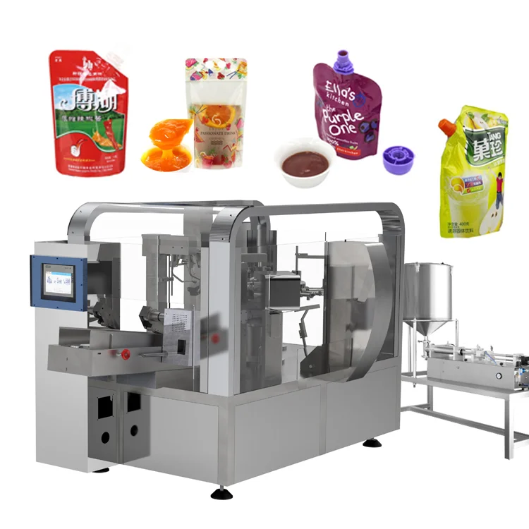 Automatic Stand Up Pouch Mayonnaise Olive Oil Multi-function Packaging Machines Thick Liquid Packing Machine