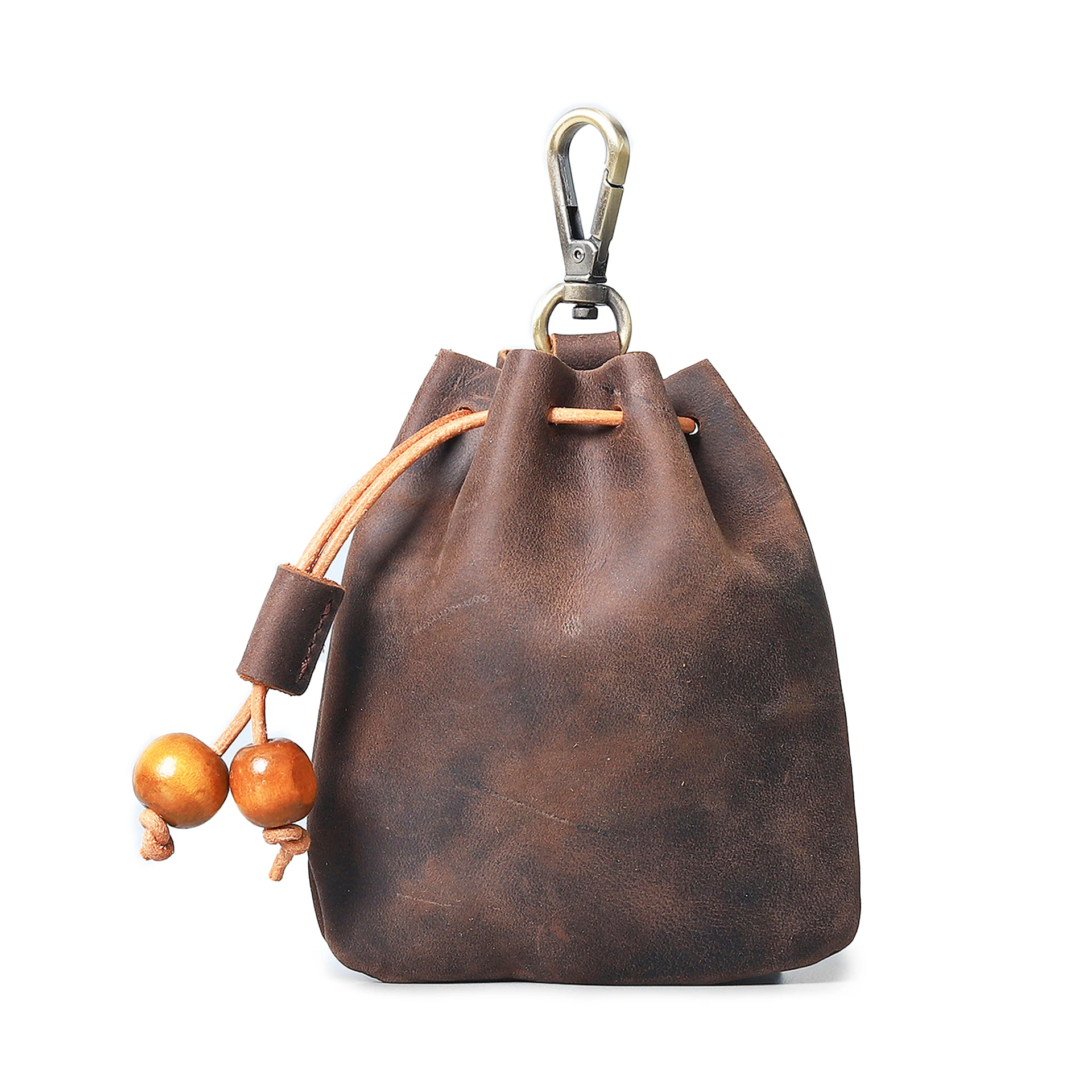 Компактный кошелек из натуральной кожи