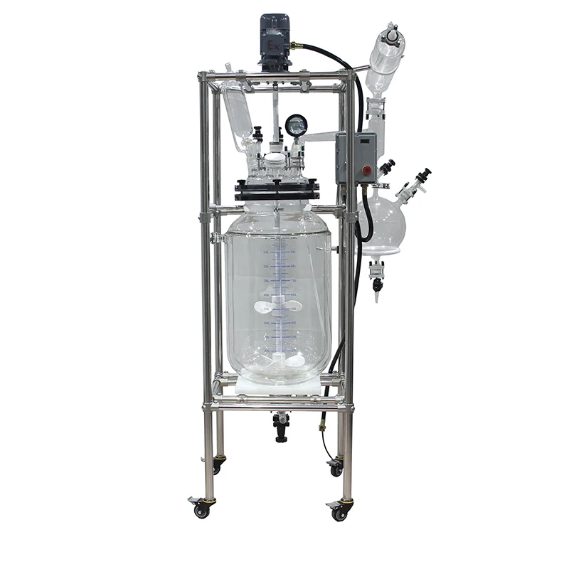Precision Equipment 150L Lab Glass Thoroughly Draining Oilless Anti-explosion Reactor