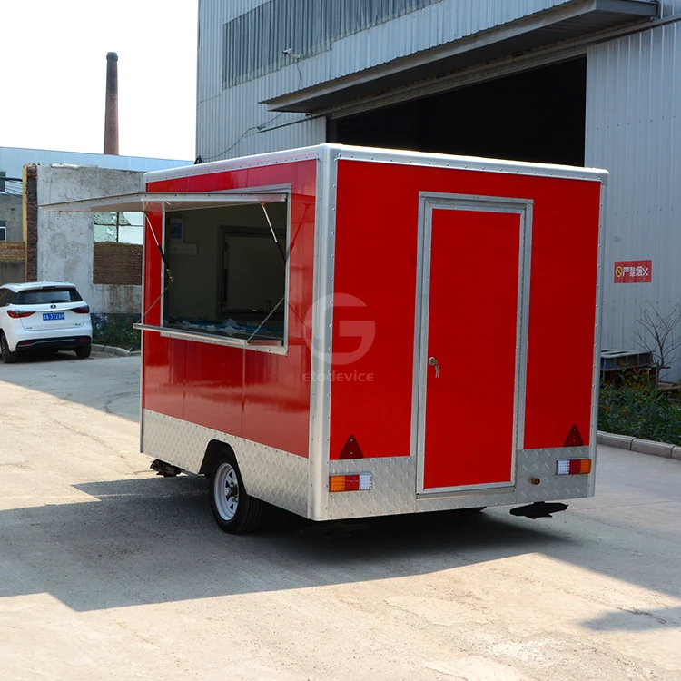 Wholesale Price Fast food trucks Mobile food trailer food vending van Catering trailer dessert cart