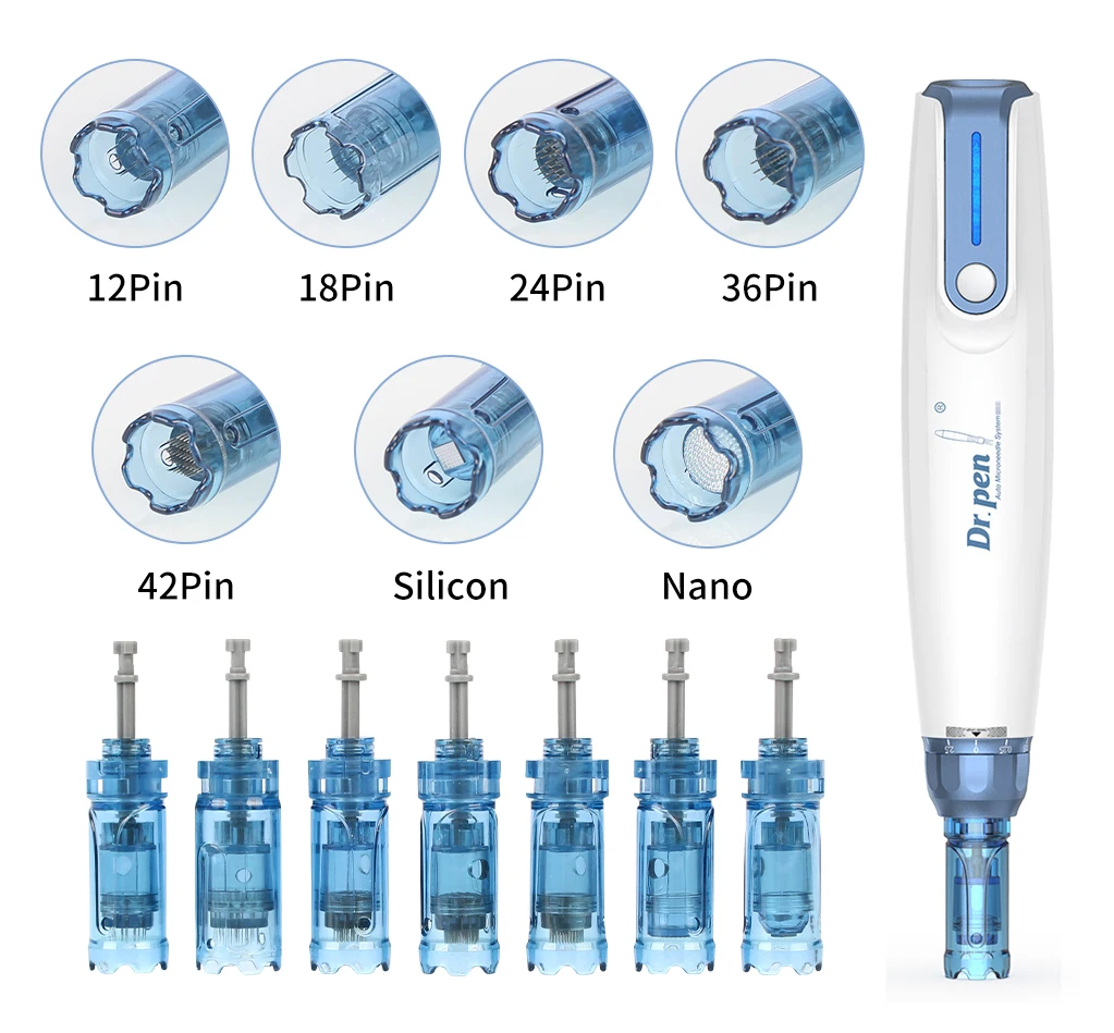 derma needle pen dermapen needle microneedling Dr.pen 1 3 5 7 9 12 24 36 42 3D 5D pins nano electric derma pen needle cartridge