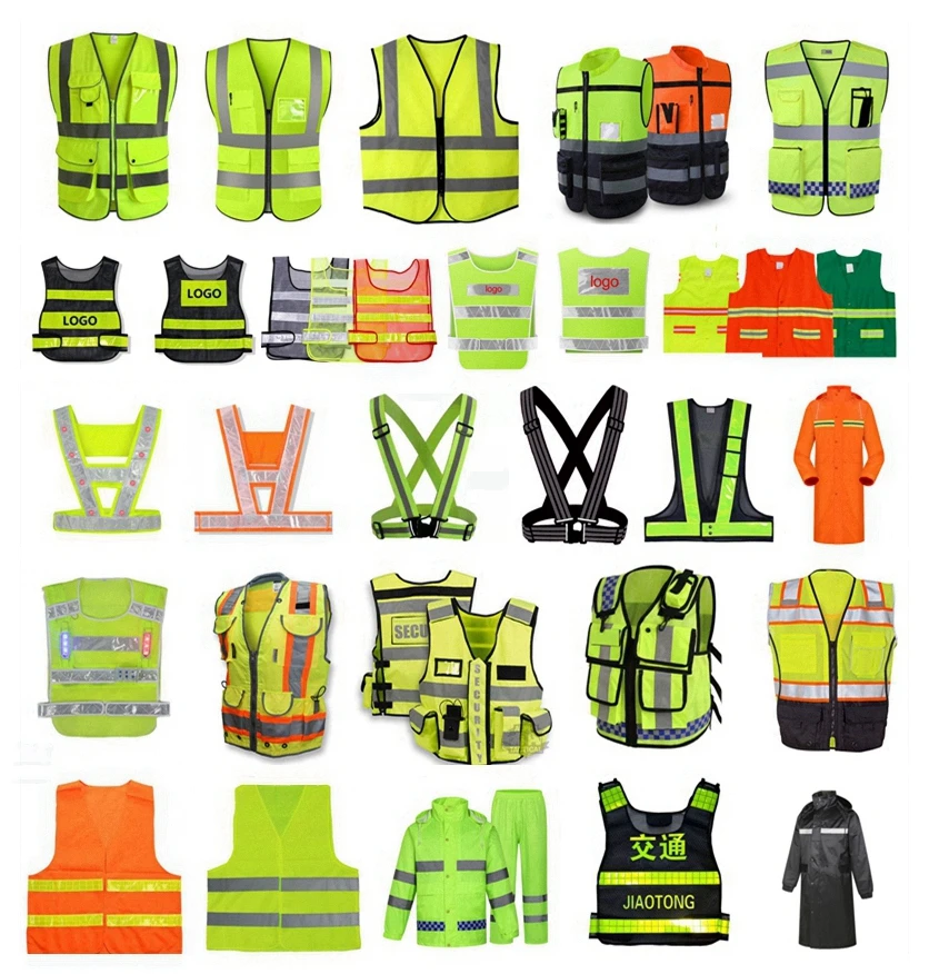 reflective strap hi vis clothing ribbon belt  vest with light bicycle led running vest hydration reflector safety vest