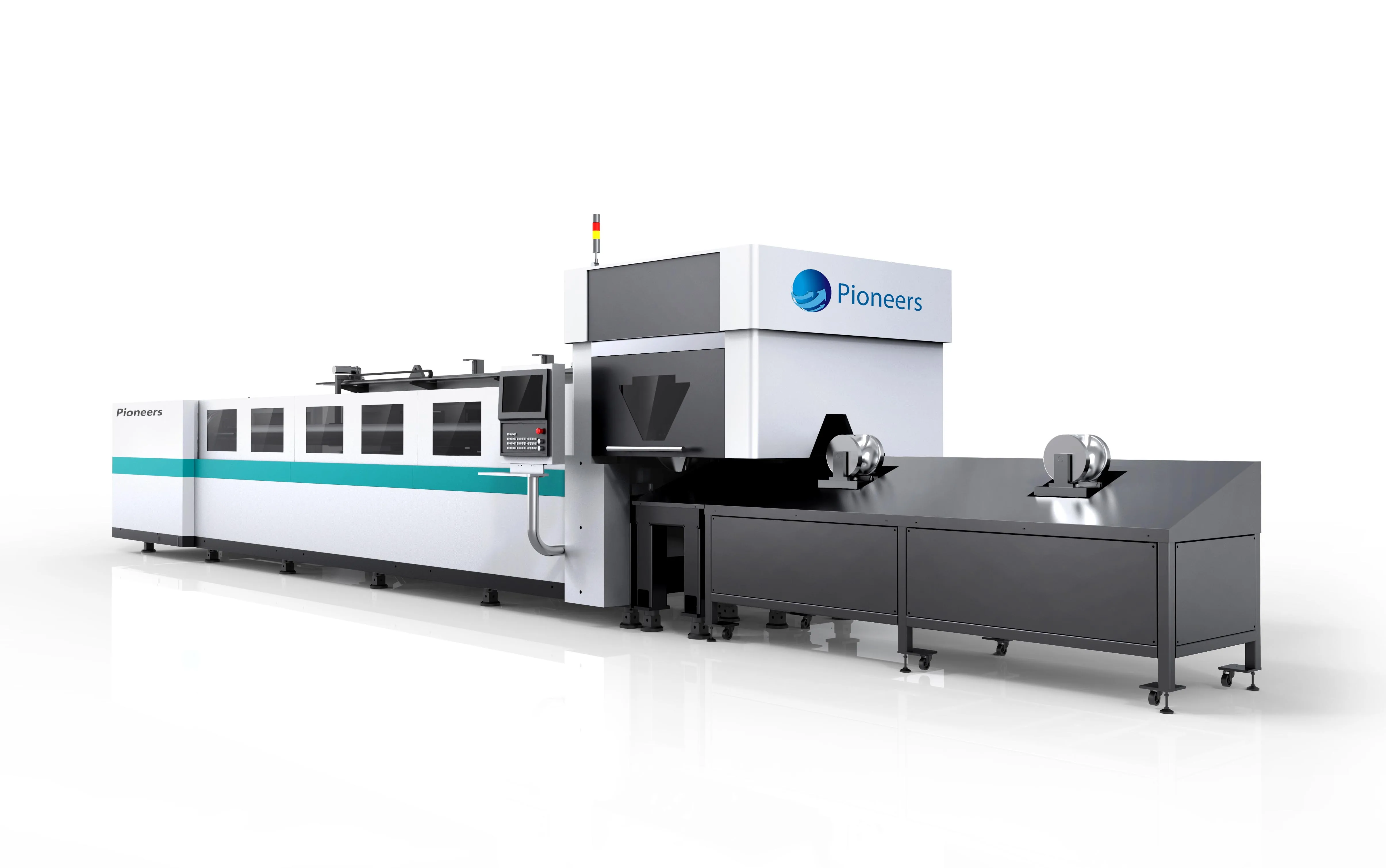 High precision triple trunk heavy duty fiber laser tube cutting machine