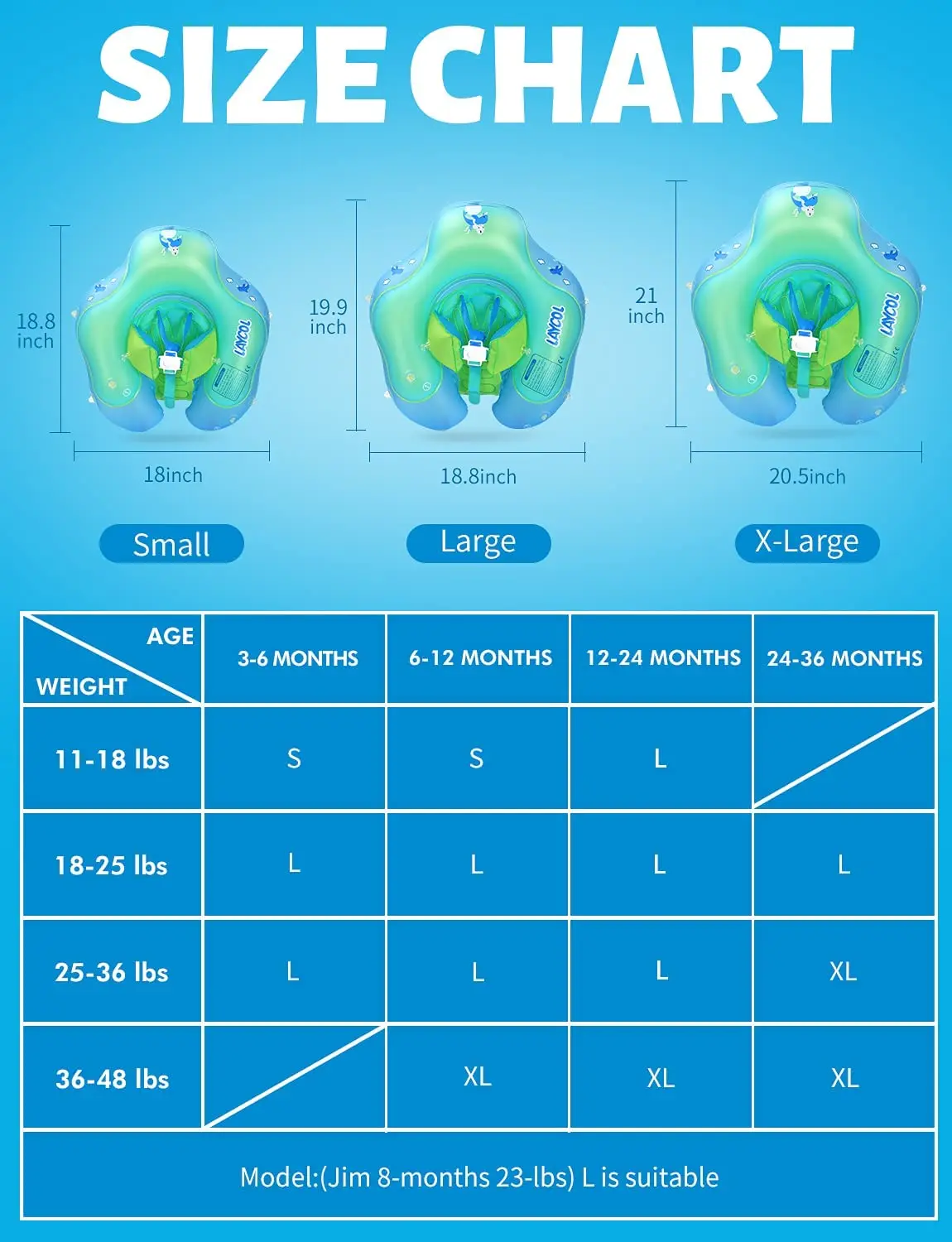 Baby swimming float with awning UPF50+  swimming pool baby float with tail never flip