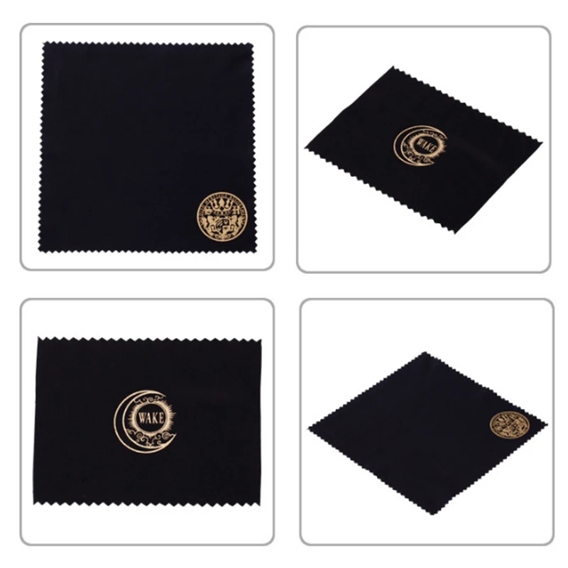 Microfiber Cleaner Cloths Customize Logo Gray Glasses Cloth  Cleaning Glasses Lens Eyeglasses Cloth 15*15CM