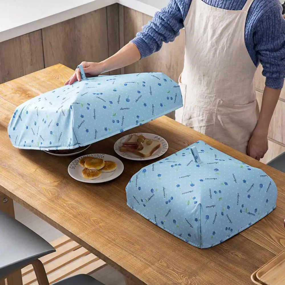 Cartoon Foldable Food Cover Keep Warm Reusable Aluminum Foil Cover Meal Covers Table Food Covers Kitchen Tools