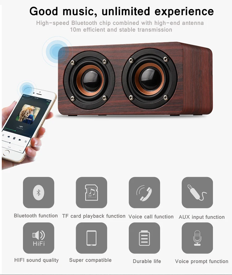 W5 Custom Hifi деревянные Wi-Fi колонки Bass Smart 5 1 BT Wood беспроводной