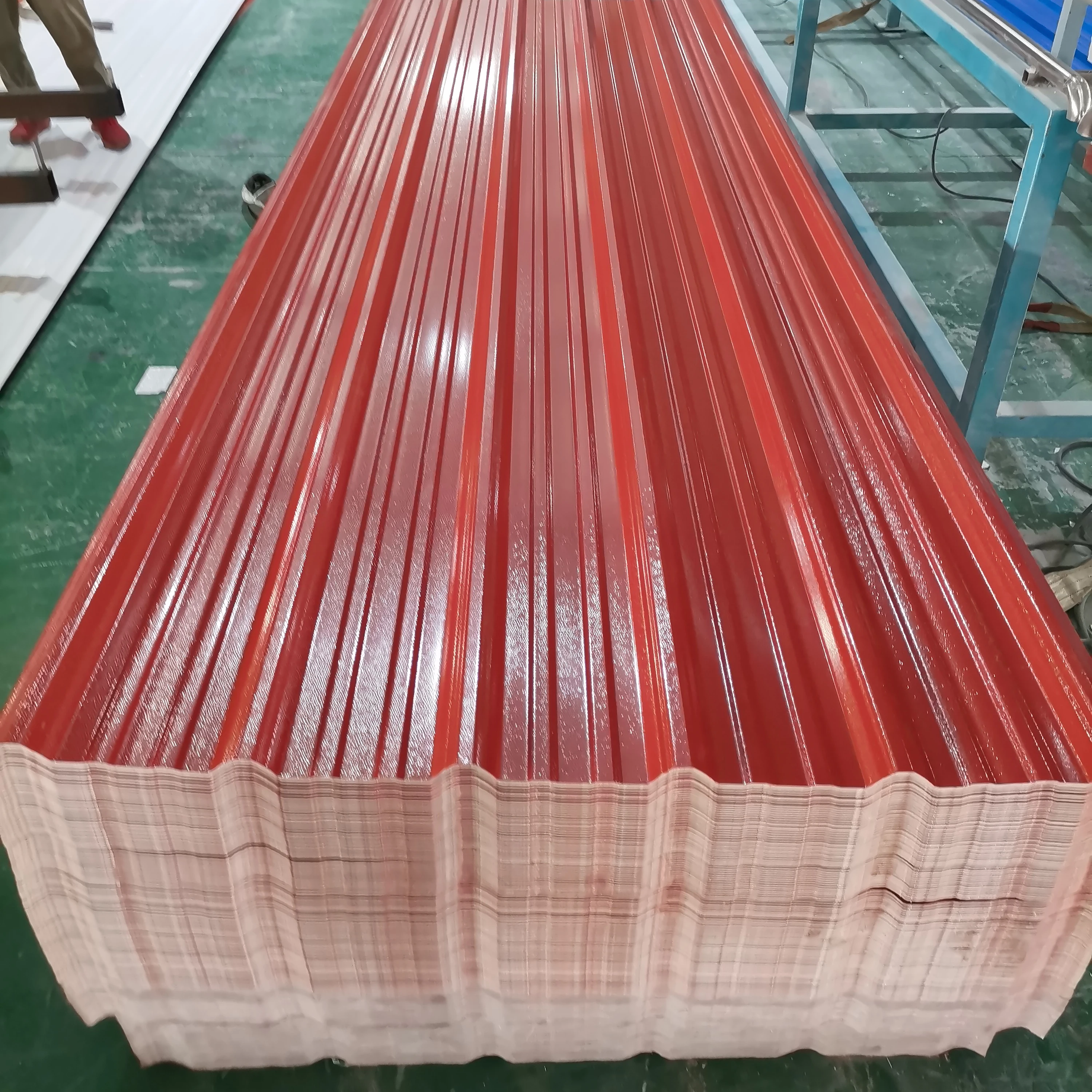 Building materials corrugated laminas de PVC plastic roof price per sheet for wholesale