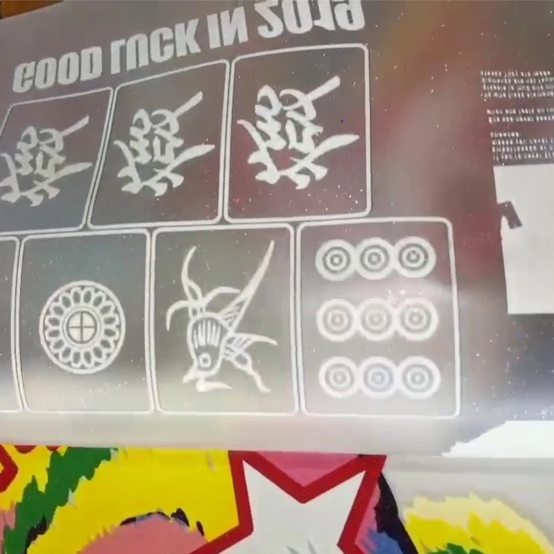 2024 wholesale gold flashlight dtf pet film glitter direct to film transfer dtf glitter printing film roll 60 cm 30cm