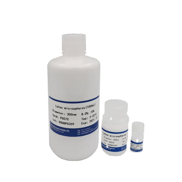 100mL 300nm Latex-Enhanced Immunoturbidimetry Test Polystyrene Microspheres Carboxyl Microspheres