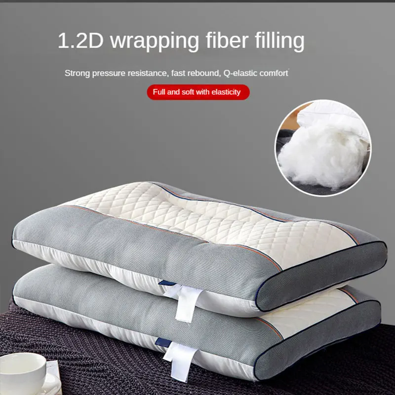 Sustainable good quality natural rubber latex pillow with removable cover neck