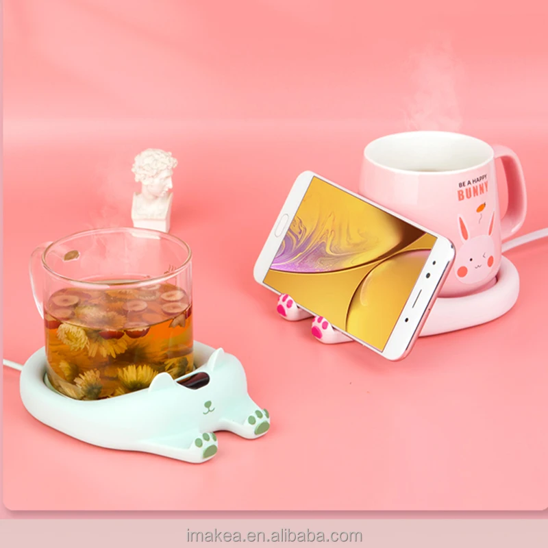 Smart Warm Thermostatic Cup Coaster Heater with Digital Display Warm Cup