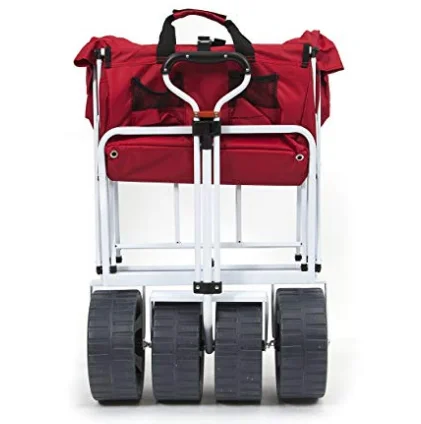 
Heavy Duty Four Wheels All Terrain Collapsible foldable Beach Wagon With Table 