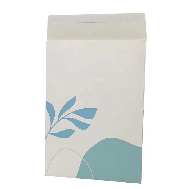 E-commerce Use Custom Logo Rigid A4 A5 Cardboard Paper Mailer Envelope For Shipping