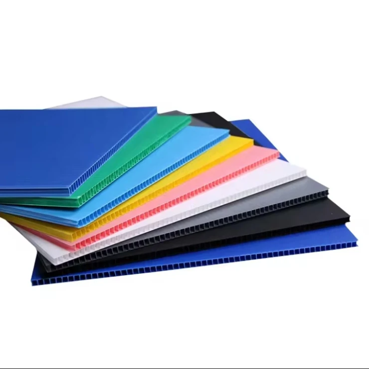 Corruone Colored Polypropylene Coreflute PP Hollow 4x8 Honeycomb Polion Sheets Corrugated Plastic Corex Danpla Fluted Board