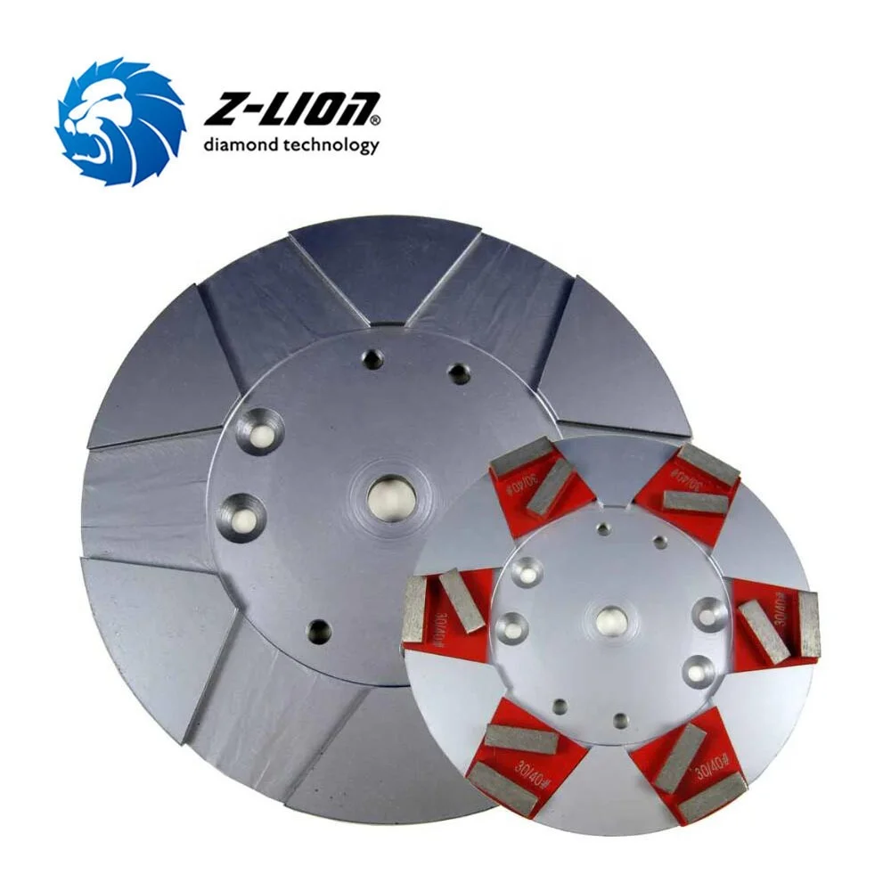 10 Inch Aluminum Plate Diamond Concrete Floor Grinding Plate for Granite Marble Stone Concrete
