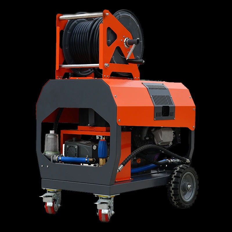 AMJET Top-end 2900psi 26lpm Air cooling fan cooling High pressure water jet sprayer Sewer drainage cleaning Sewer washer