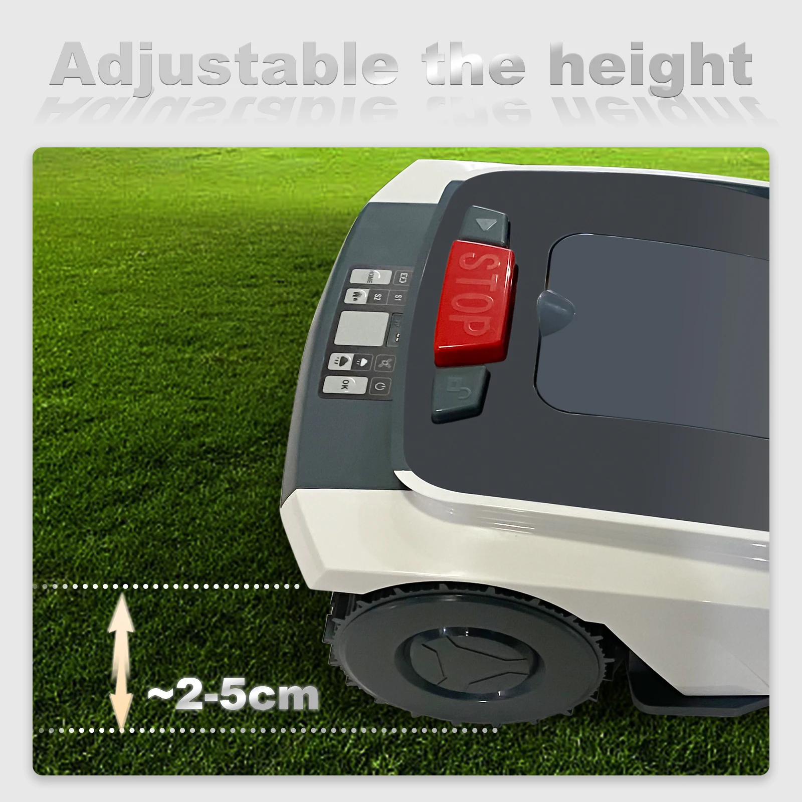 Automatic Lawn Mower Robot with Charge Station 5Ah Mowing 1500 Square Meters