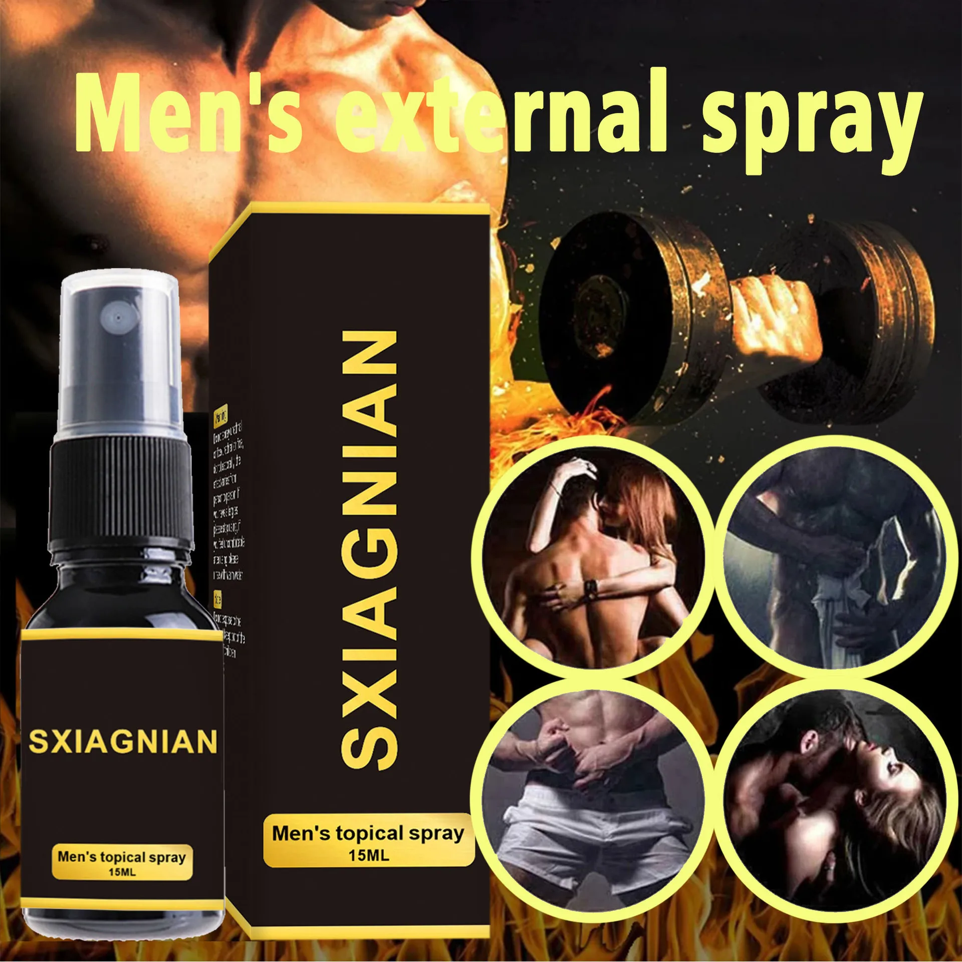 extra strong male spray for men Best Effect improvement Male Sex Spray 15ml Custom label OEM ODM