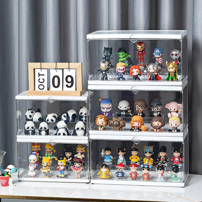 Lego Display Case Figures Minifigure Glass Cabinet Storage Containers Figure Frame Box