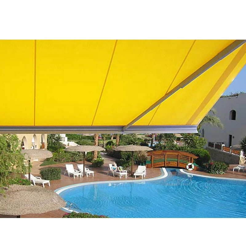 Best Choice Products 98x80-inch Retractable Aluminum Polyester Patio Sun Shade motorhome Awning Cover