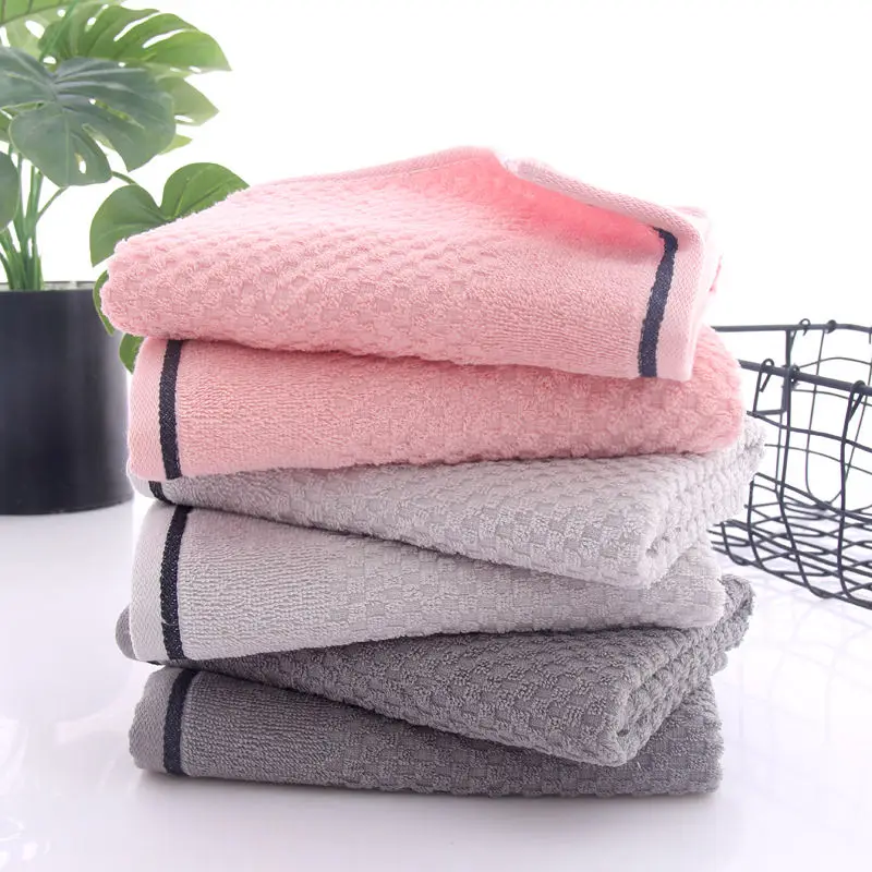 towel honeycomb waffle adult absorb water No shedding Breathable and absorbent towel