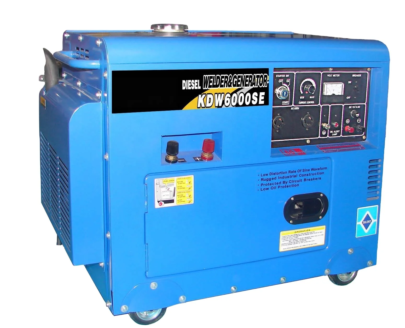 Power Plant 5KW 6KW 7KW Silent Type Generator Diesel Generator with Colorful Canopy for Home Use/