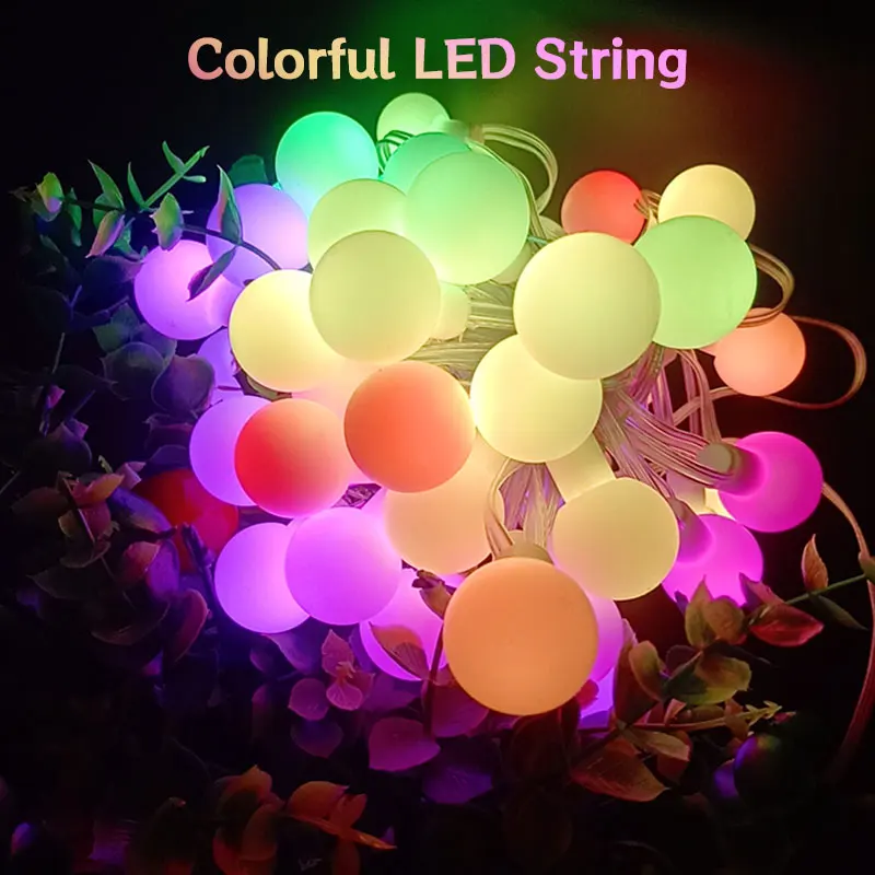 OEM factory price rgb multicolor bulb string lights usb fairy lights for christmas lights decoration