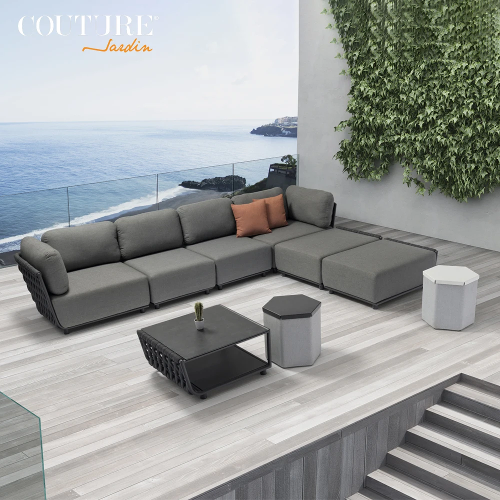 Couture Hug007-1 Design Furniture Hotel Outdoor Sofa Patio Furniture Garden Sofas Rattan Outdoor Furniture Sofa