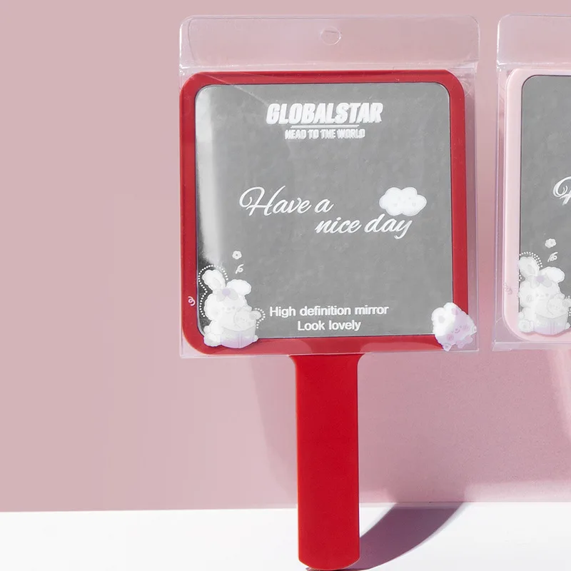 Wholesale high quality handle mirror portable Beauty dressing mirror Four color Black luxury