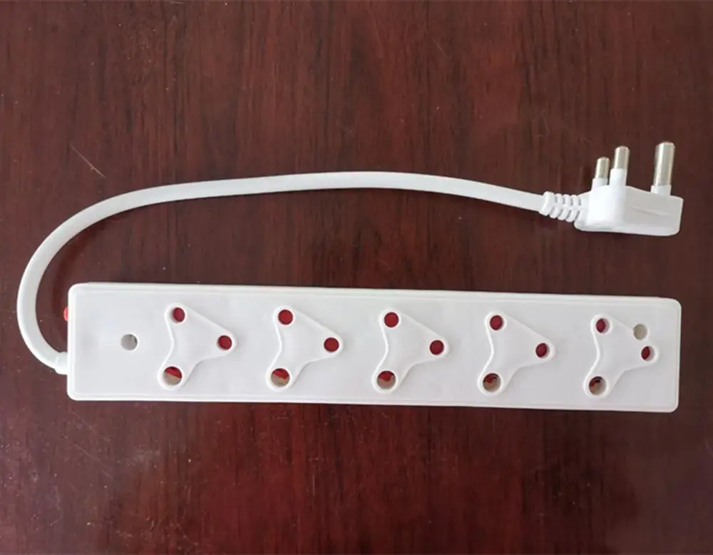 new south africa 5 way extension socket power strip 5 outlets