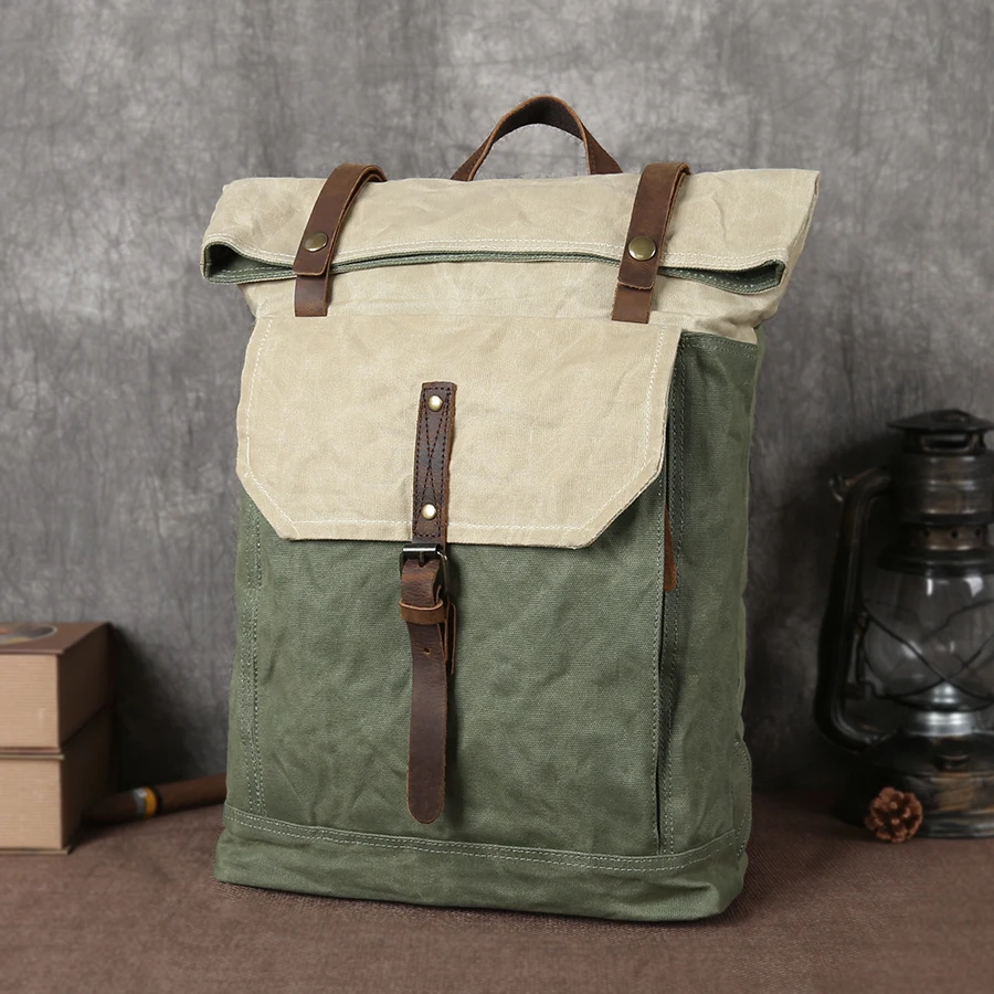 Мужская Водонепроницаемая парусиновая сумка для ноутбука