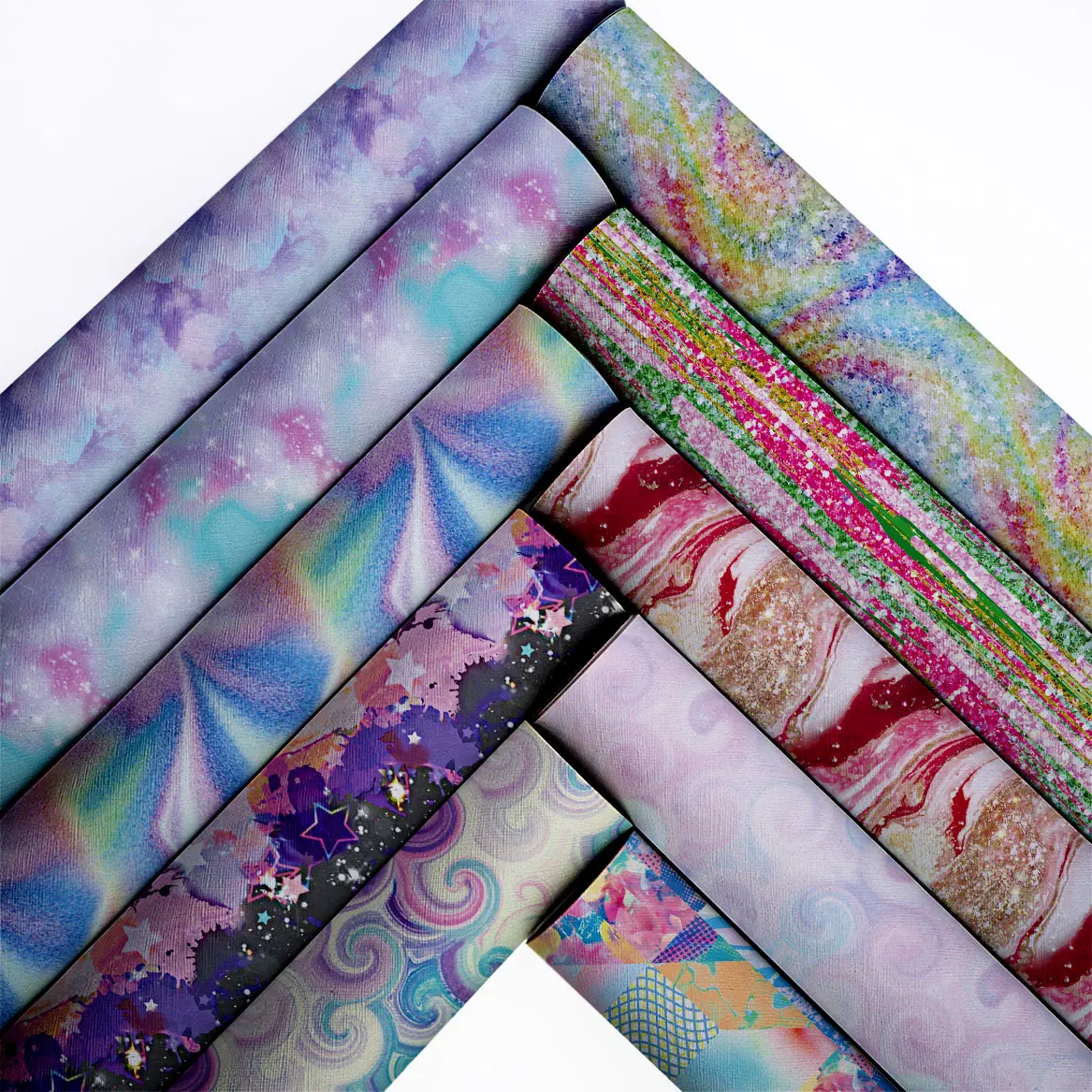 Faux Synthetic Leather Fabric Sheets Custom Printed Vinyl Leather for Hair Bow Bags Shoes Crafts Material 136*30cm