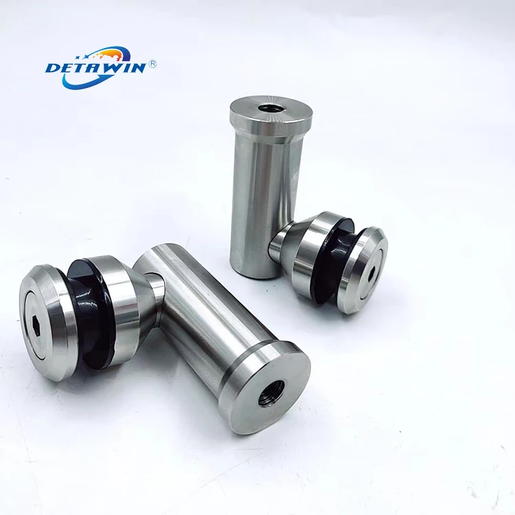 Wall To Glass 304 Stainless Steel 90 Degree Single Point Fixed Fitting Glass Wall Connector