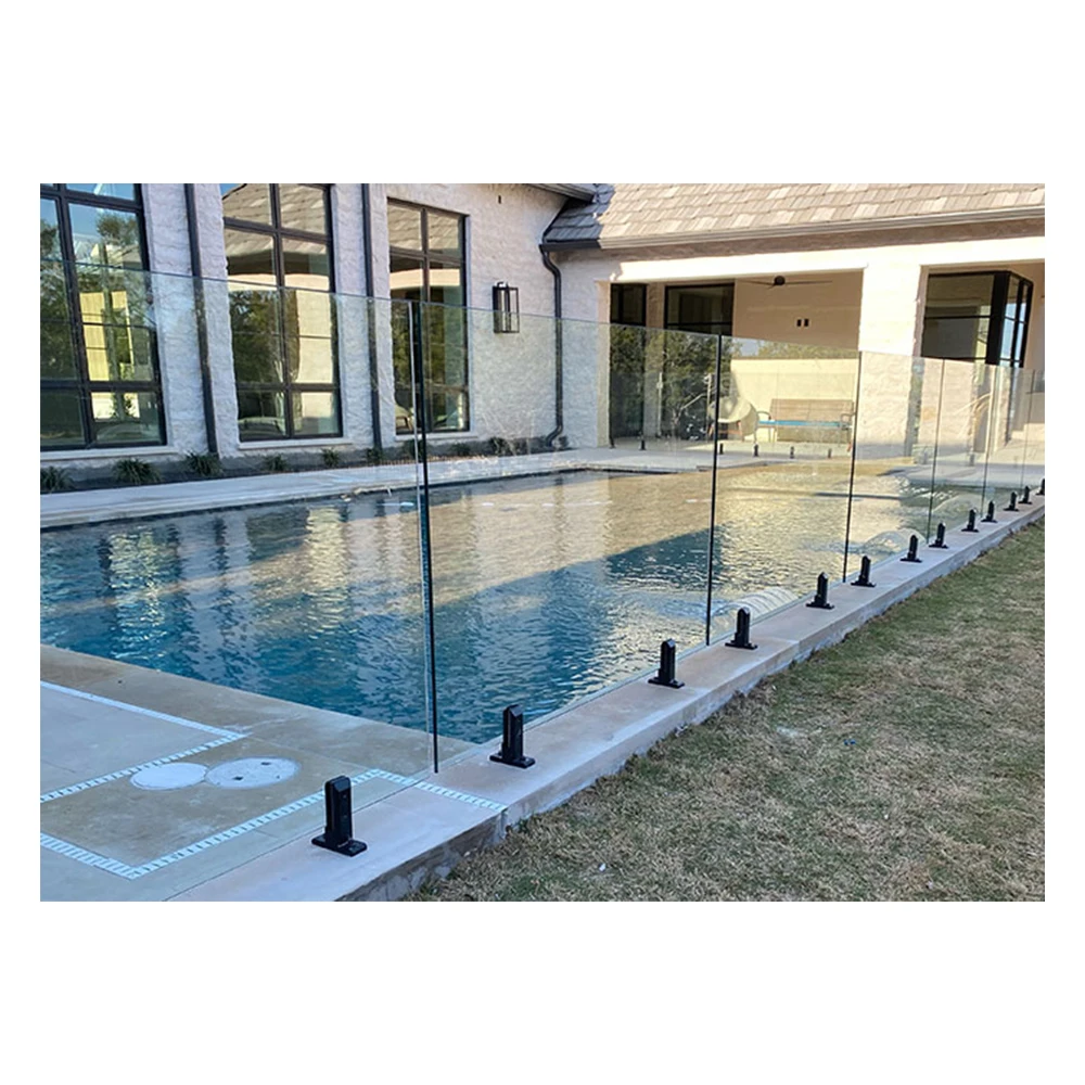 Hot Sale Customized Modern Design Low Price Pool Balustrade Spigot Glass Railing