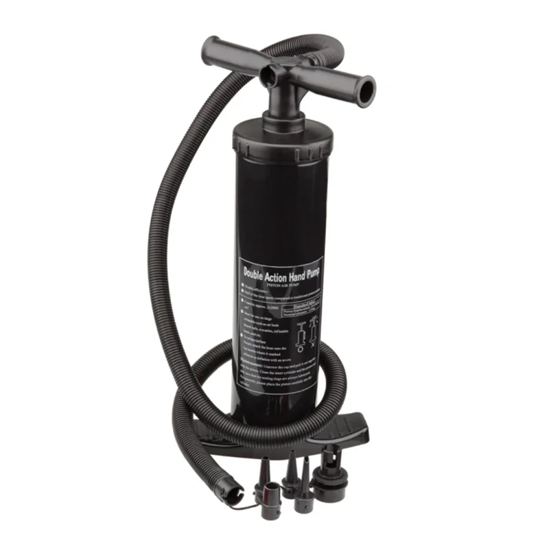 Dual Action Hand Pump - Black Duplex Manual Pump High Pressure Universal Double Action Air Pump