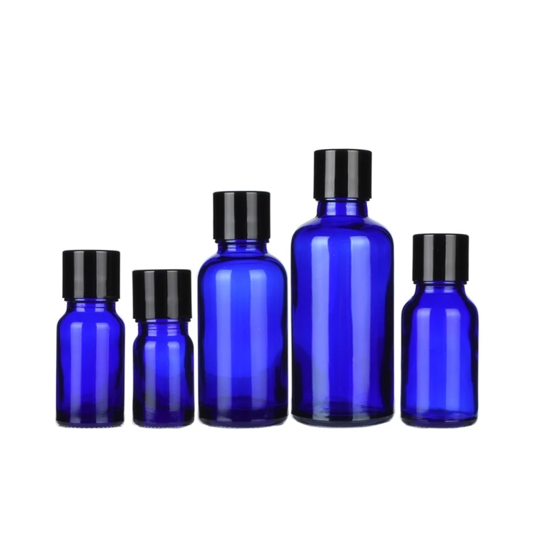 Glass Jar Free Samples of Perfumes Bottles Glass Candle Jar with Lid Stopper Bottle Cheap Glass Blue Black Carton Personal Care