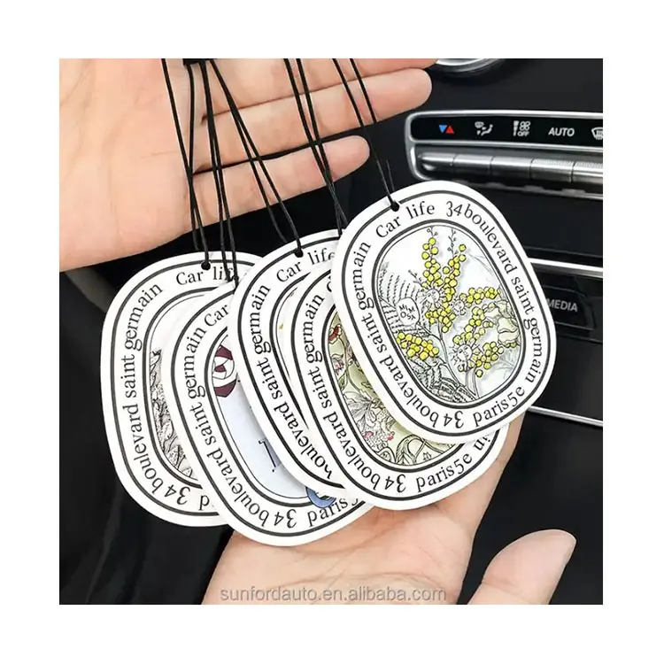 Long lasting Cherry New car scent Wood car smell air freshener vent clip diffuser  black Walnut wooden car air diffuser