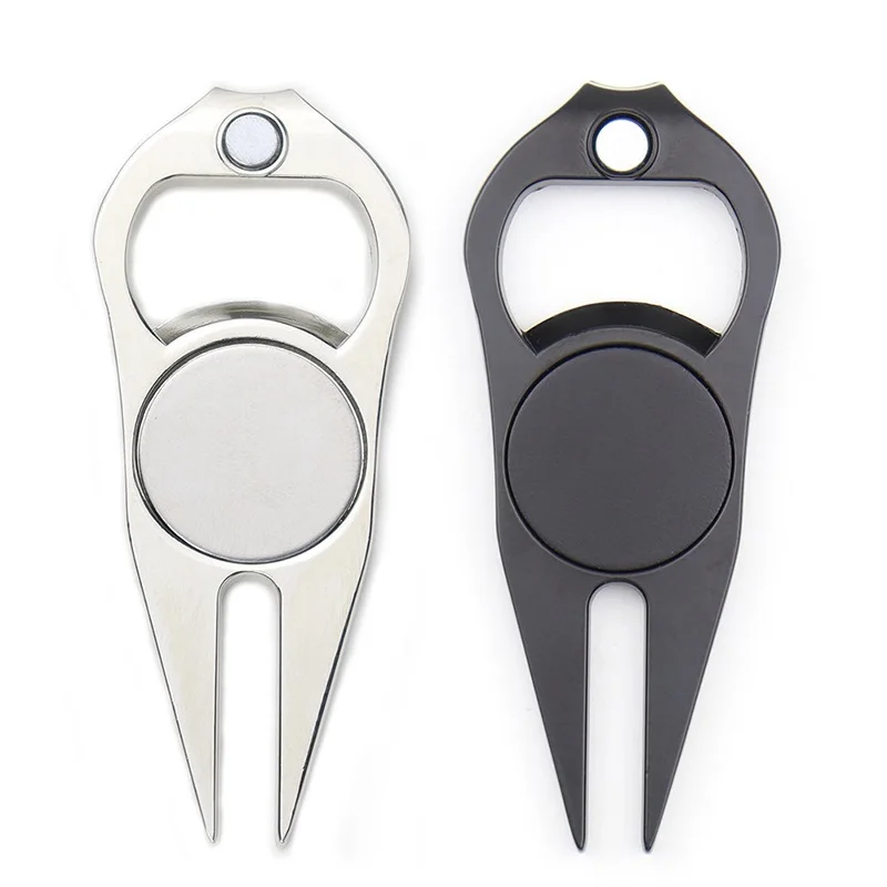Custom Divot Tool With Metal Golf Ball Marker Golf Repair Tools Golf Pitch Fork Hat Clip Goft Tool Set