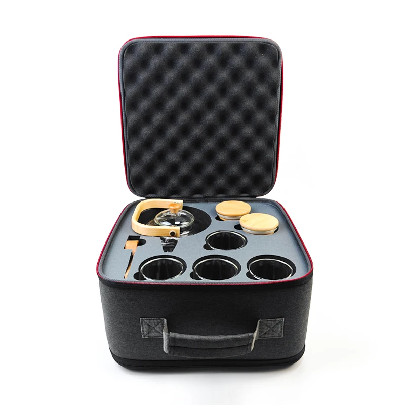 OEM ODM Suppliers High Quality New Design Custom Logo Travel Hard EVA Tea Cup Set Bag Case Large Capacity EVA Tea Cup Set Case