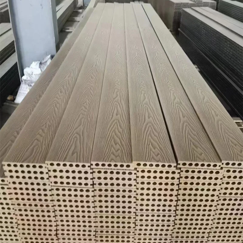 Factory Price WPC 3D embossed deck wood plastic composite decking deep grain garden flooring