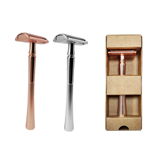 Custom woman necessary double edge shaving razor fashion double edge blades safety razor
