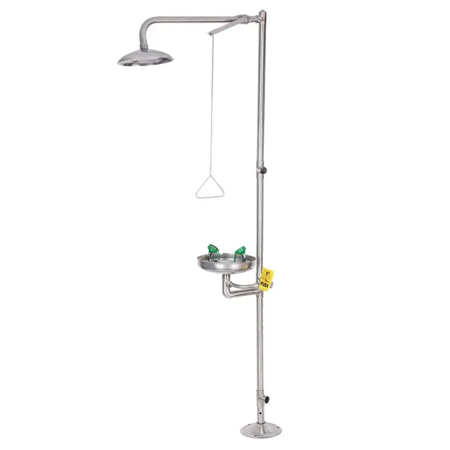 Профессиональный производитель, промышленная безопасность, аварийная безопасная душевая станция для мытья глаз