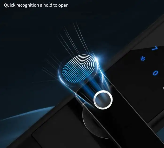 Home Biometric Smart Door Lock Electronic Fingerprint Door Handle Split Digital Keyless Lock