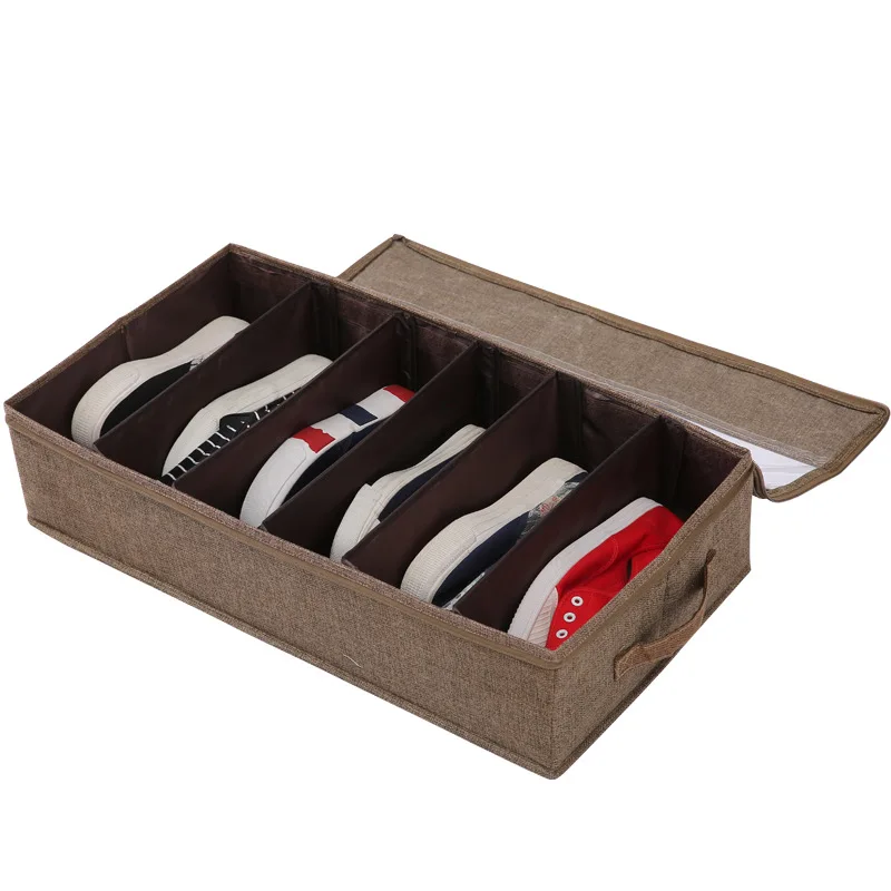 New Design Set of Two Under Bed Shoe Organizer for Closet Storage Shelves Space Saving Shoe