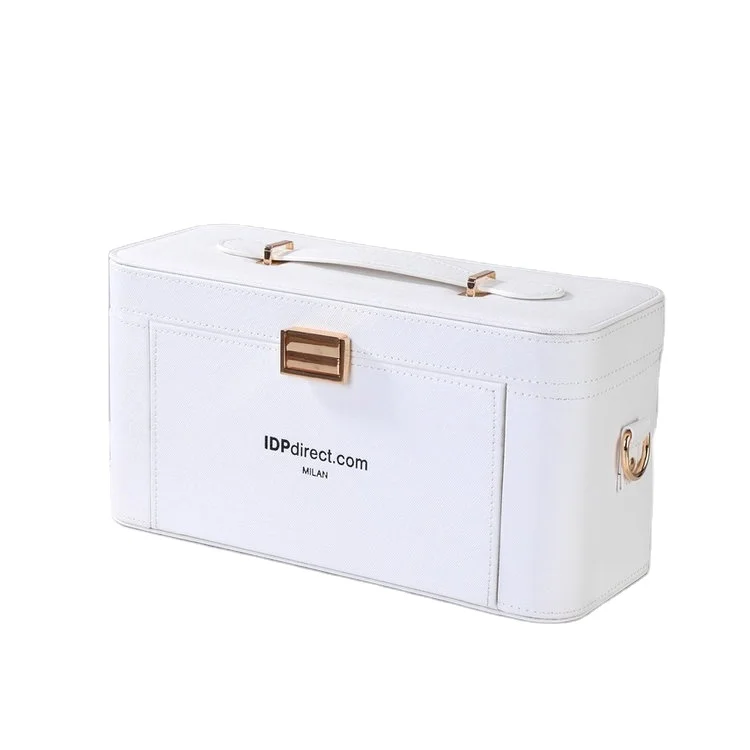 Custom Large Capacity Pu Leather Waterproof Brushes Makeup Bag Beauty Make up Case Travel Organizer Cosmetic Bag