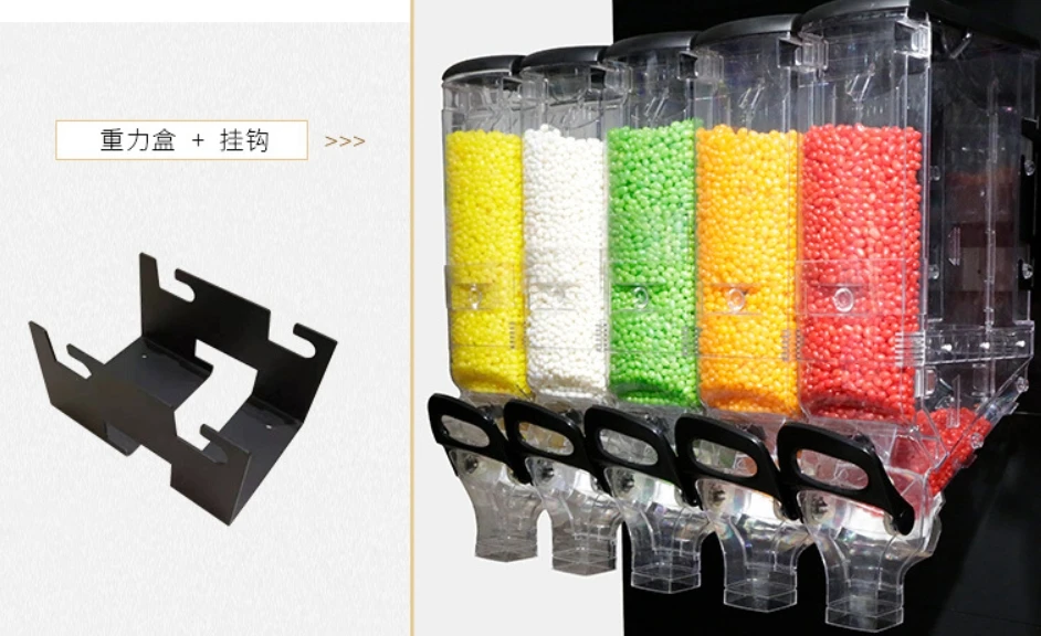 Yageli China supplier wholesale price custom clear transparent acrylic gravity grain feed dispenser for display only