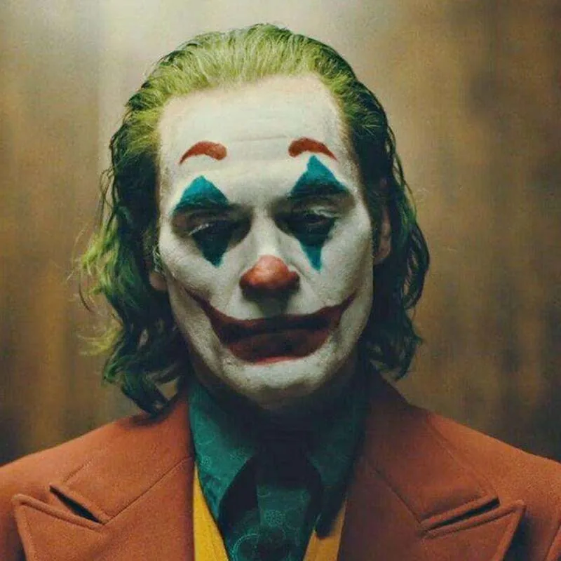 Free Shipping Premium quality joker  toupee  dark green short curly hair party Halloween makeup cos wig for man