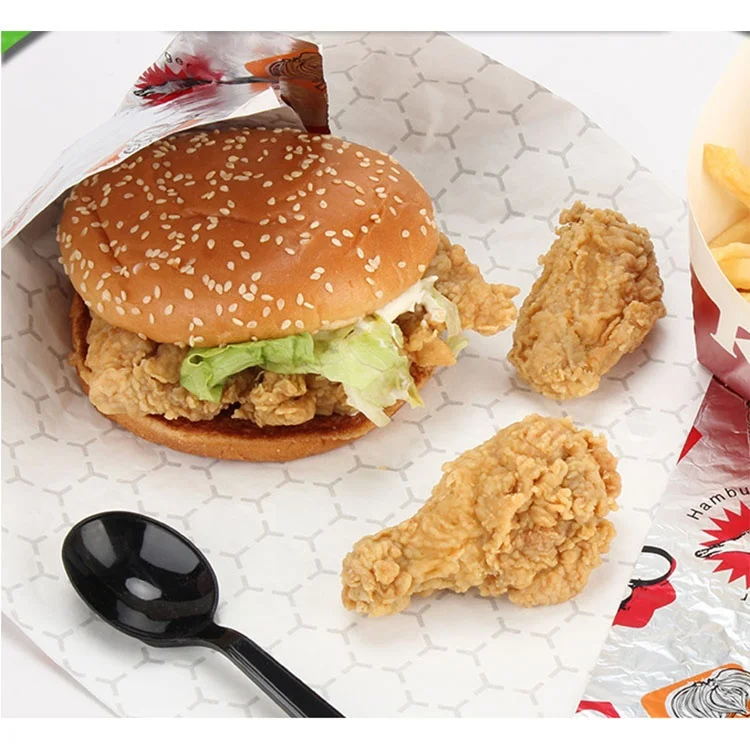 Burger Foil Food Aluminum Laminate Aluminum Honeycomb Foil Aluminum Foil Backed with Paper Printed Sheet 0.050mm 202257 CN;ZHE